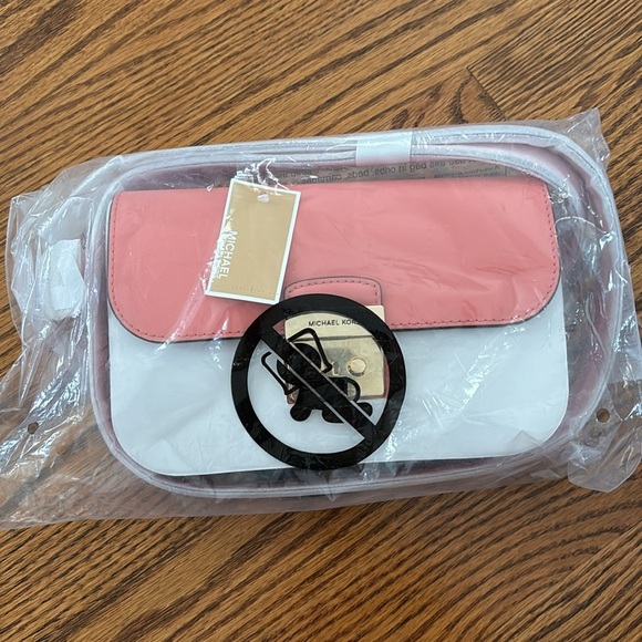 Michael Kors Sloan Editor Belt Bag Smooth Leather Tea Rose Pink - Picture 9 of 13